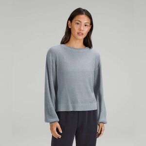lululemon athletica blue Crossover Sweater
